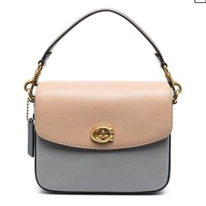 Coach Cassie Crossbody 19 In Colorblock Taupe Granite Multi